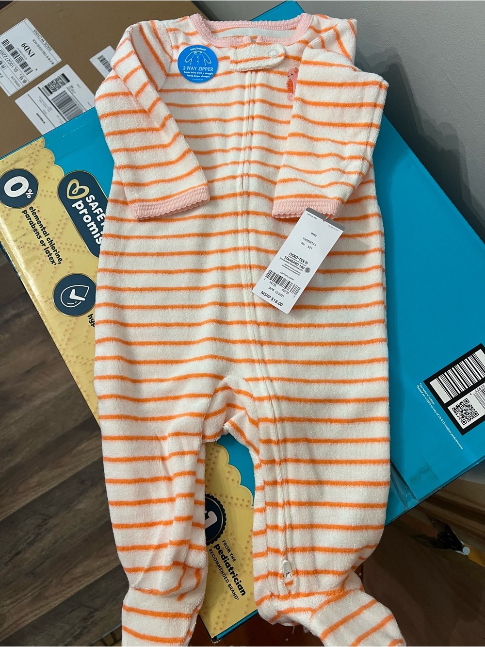 Carters Terry Cloth Footie